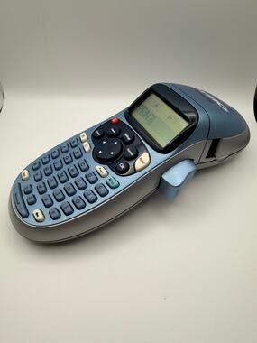 DYMO LetraTag LT-100H Handheld Label Maker Silver Blue Working